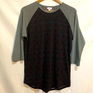 💖 Lularoe Randy top. Baseball style. NWOT Size M